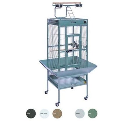 PREVUE PET PRODUCTS Prevue Pet Products 3151SAGE 18 in. x 18 in. x 57 in. Wrought Iron Select Cage - Sage 3151SAGE